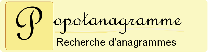 Popotanagramme : recherche d'anagrammes